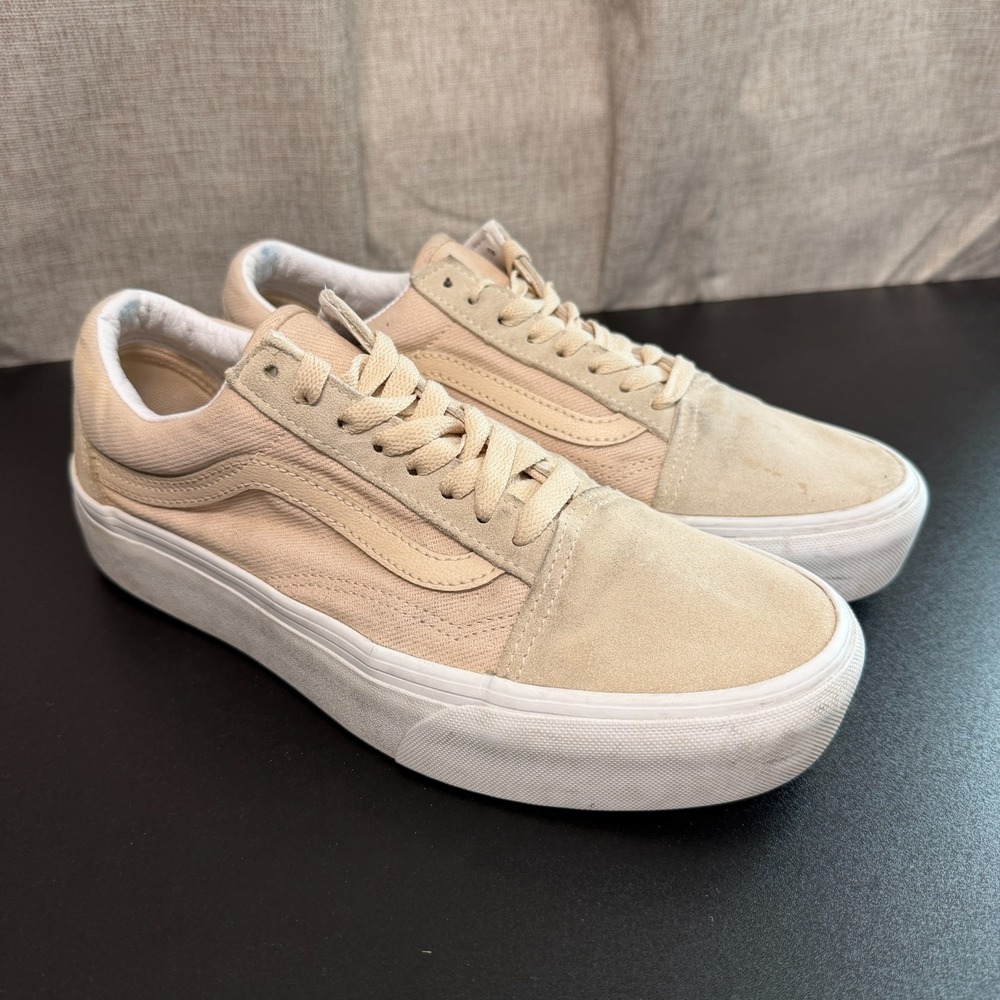 Vans Off The Wall Sneaker Unisex Size 7.5M/9W Pink Low Top Casual Lace-Up 721356